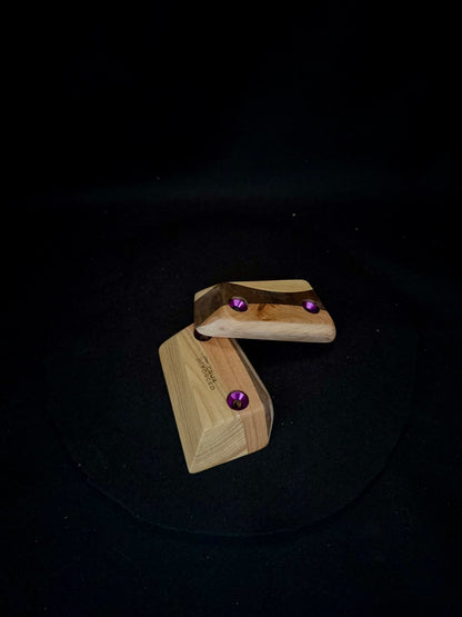 23mm 25° Incut Tri-color Crimps - Wood Climbing Holds