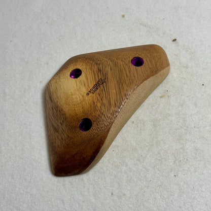 40mm 20° Incut "Superman" Walnut Edge  - Wood Climbing Hold