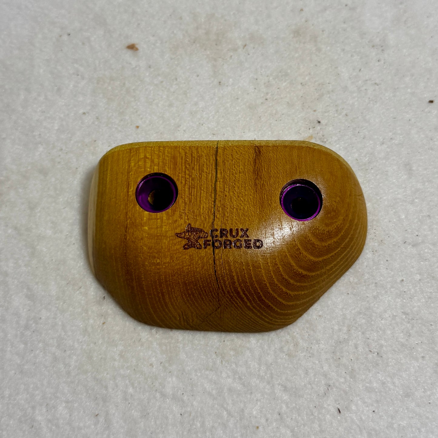 20mm 40° Incut Osage Orange Crimp - Wood Climbing Hold