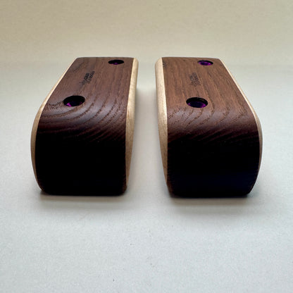 39-10°-56 Toasted Ash Pinches - Wood Climbing Hold