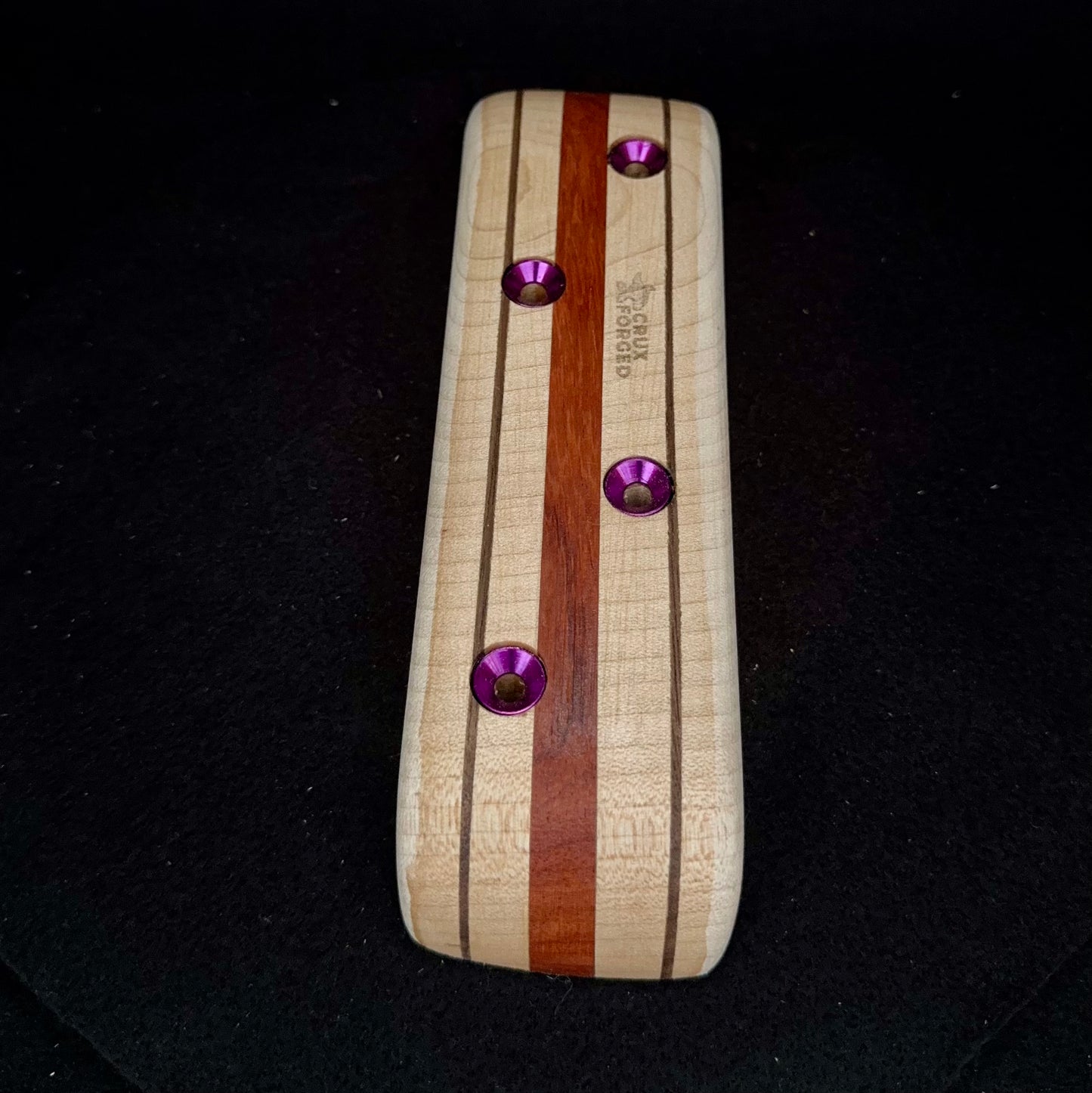 10° Incut Triple Striped Pinch - Wood Climbing Hold