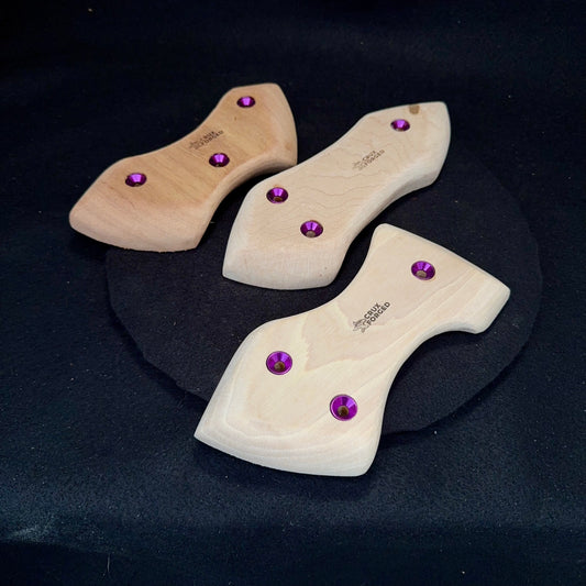 Thin "Wutang" Pinch - Wood Climbing Hold