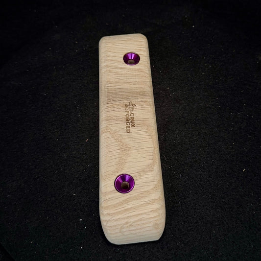 40mm Wide Flat Crimpy Pinch - Wood Climbing Hold