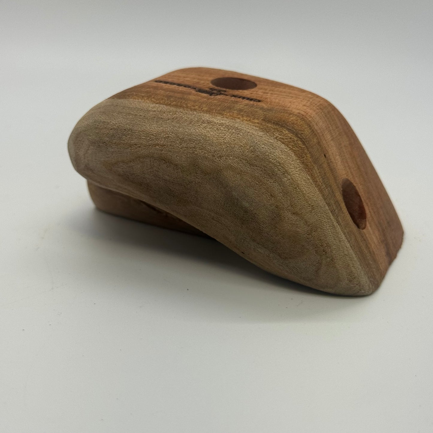 Live edge 3 finger jug - wood climbing holds