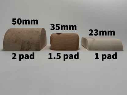 Standard Medium Pinch - Wood Climbing Holds
