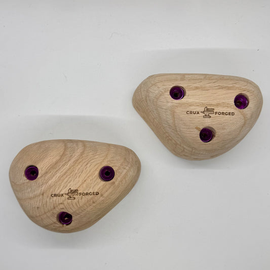 Oak Pebble Slopers - Wood Climbing Holds
