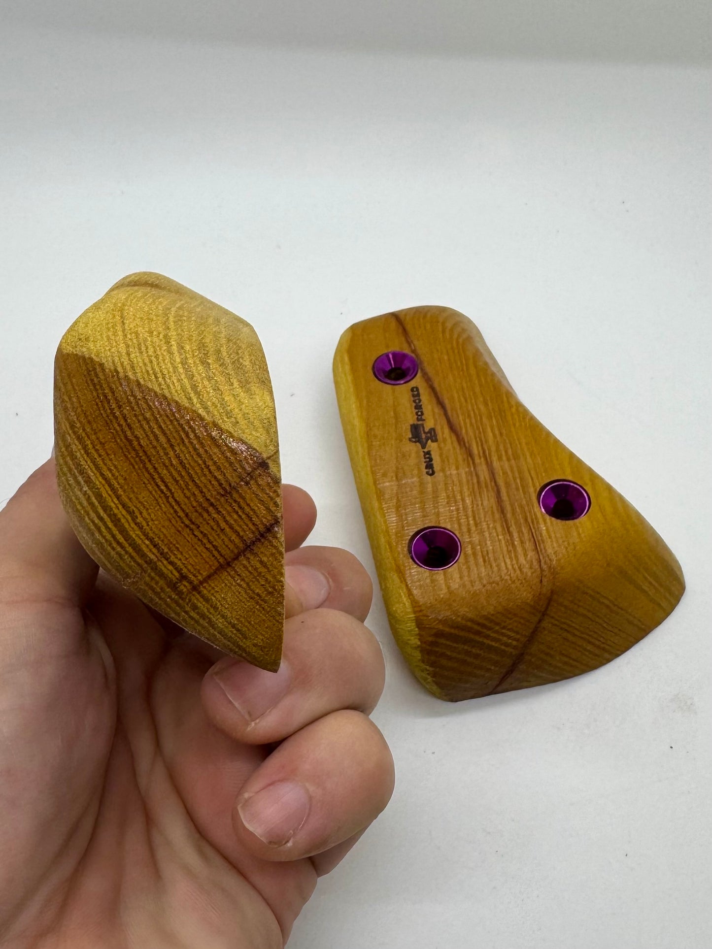 Osage Orange Hatchet Crimp  - Wood Climbing Hold