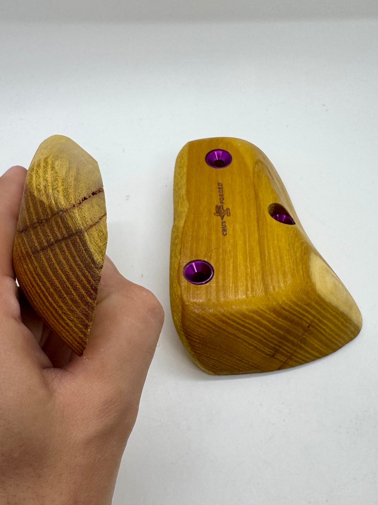 Osage Orange Hatchet Crimp  - Wood Climbing Hold