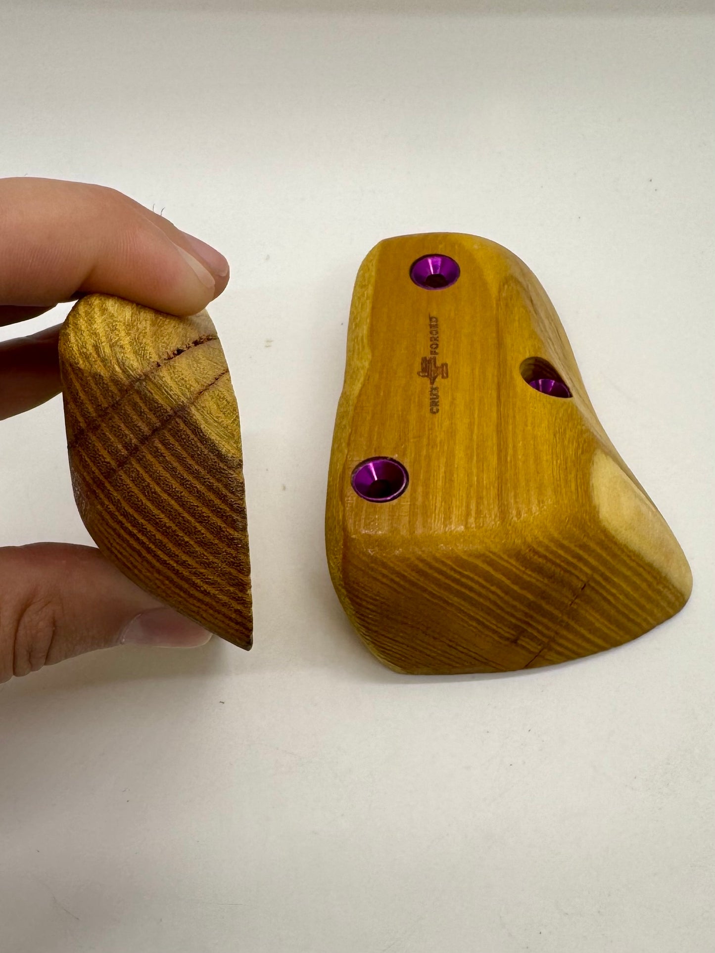 Osage Orange Hatchet Crimp  - Wood Climbing Hold