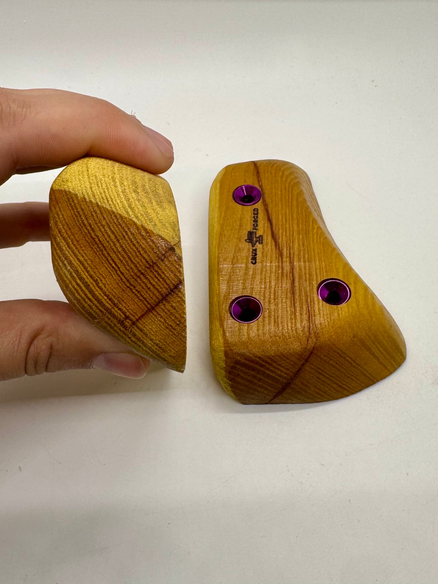 Osage Orange Hatchet Crimp  - Wood Climbing Hold