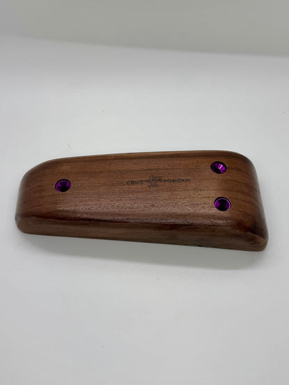 Walnut Pinch Rail - Wood Climbing Hold