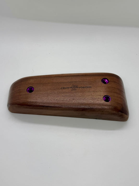 Walnut Pinch Rail - Wood Climbing Hold