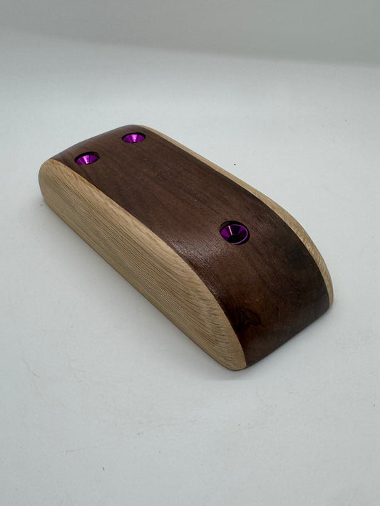 Walnut & Oak Pinch - Wood Climbing Hold