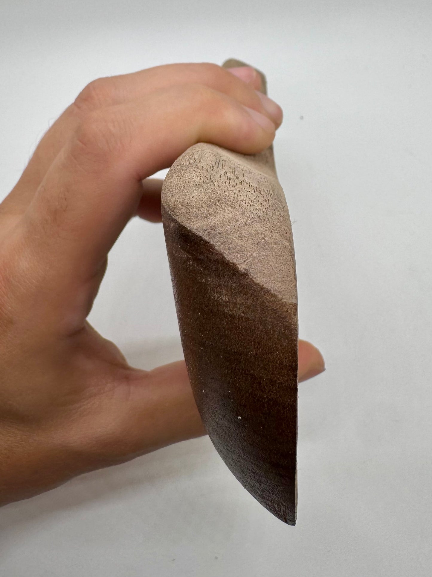 Wavy Walnut Crimp Rail, 25mm 30°  Incut  - Wood Climbing Holds