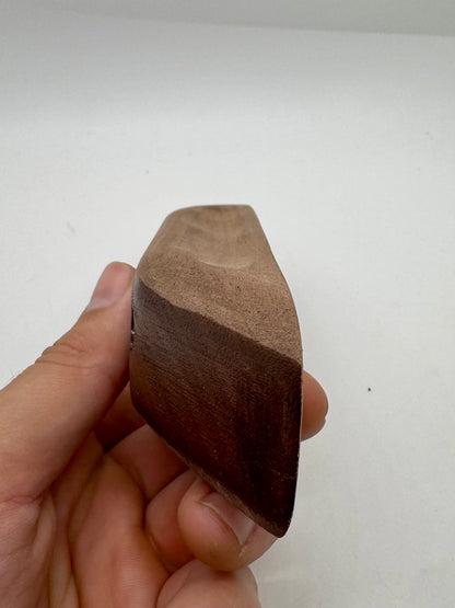 Grooved Thin Walnut Pinch - Wood Climbing Hold